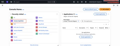 Amazon SageMaker 控制台登录页面